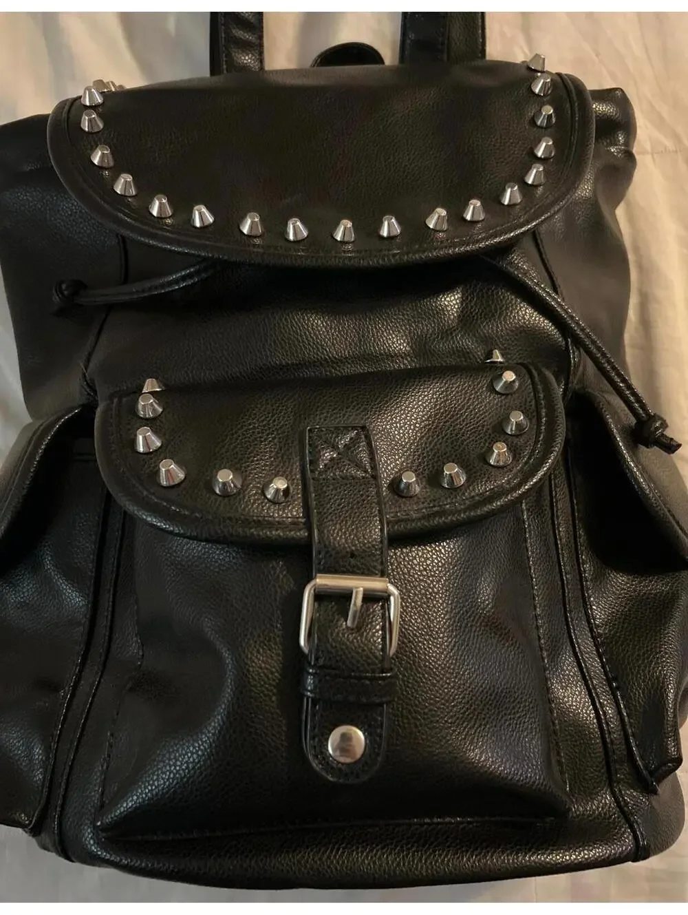 Stone Mountain Black Back Pack Purse